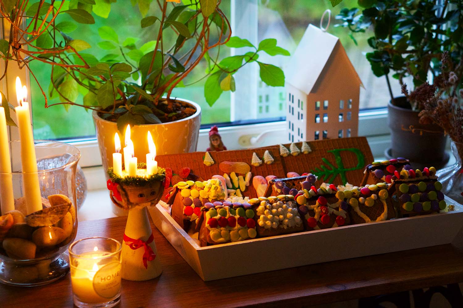 Göra pepparkakshus med barn