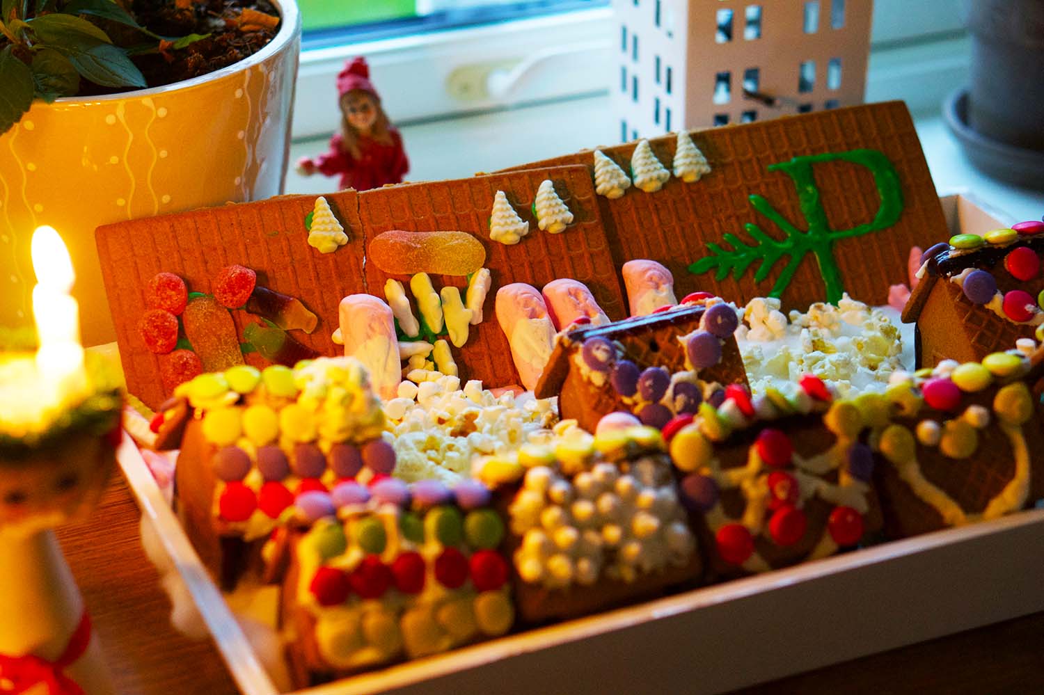 Göra pepparkakshus med barn