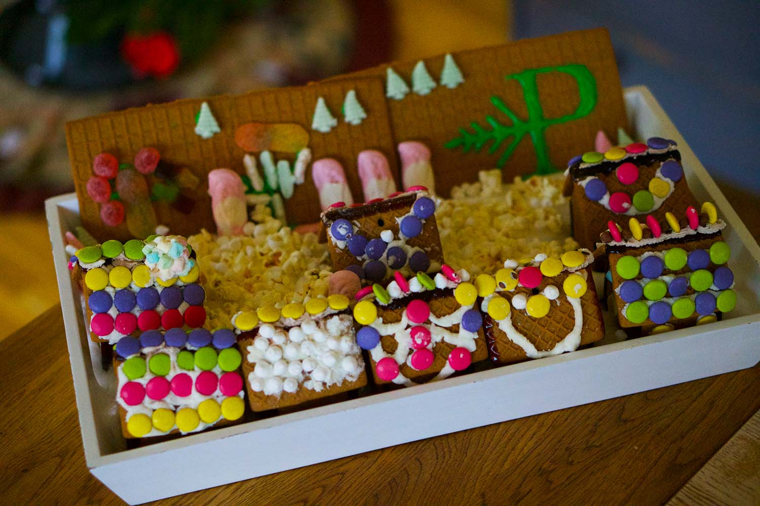 Göra pepparkakshus med barn
