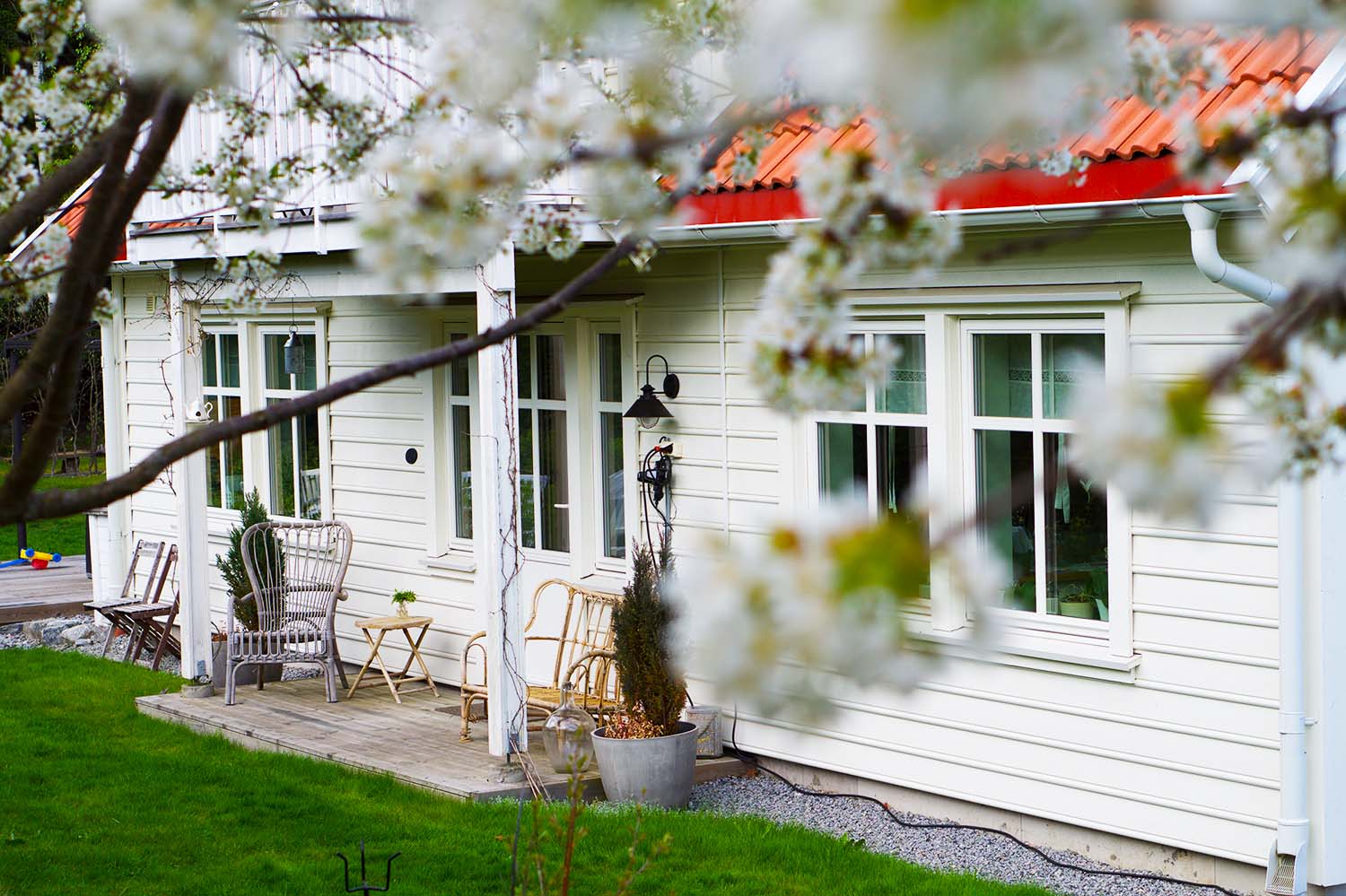 Trädgårdsnjutning i maj