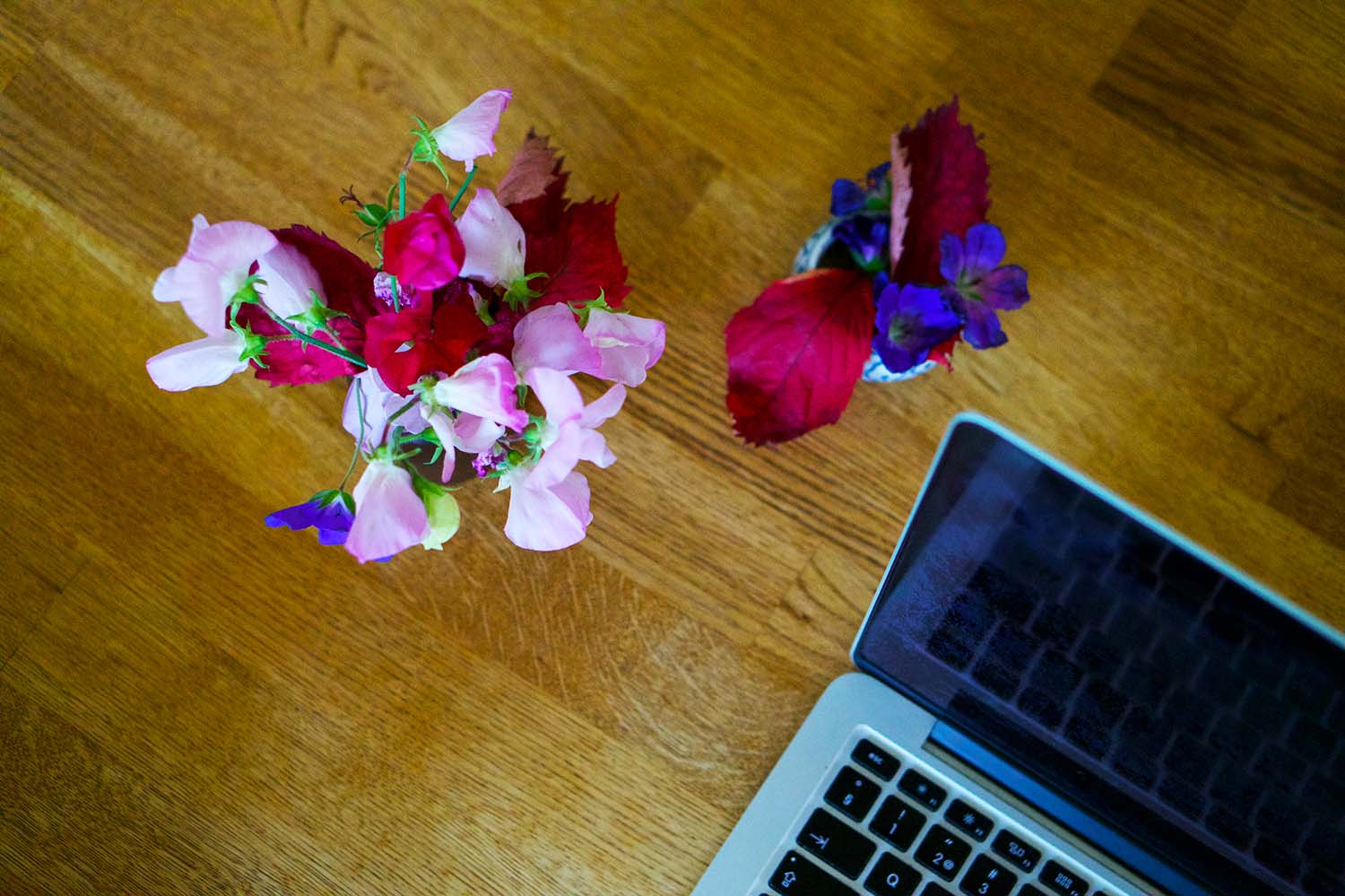 Hemmakontoret på morgonen