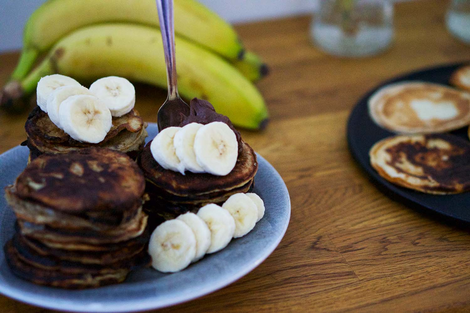 Plättar med banan och nutella - nyttigt recept