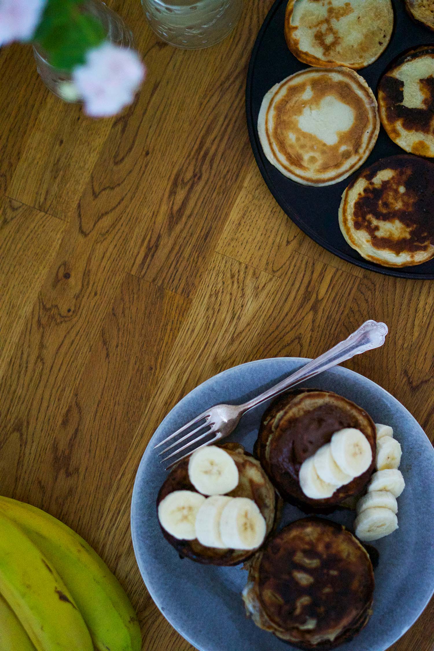 Plättar med banan och nutella - nyttigt recept