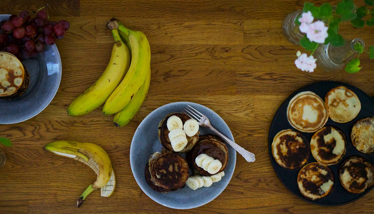 Plättar med banan och nutella - nyttigt recept