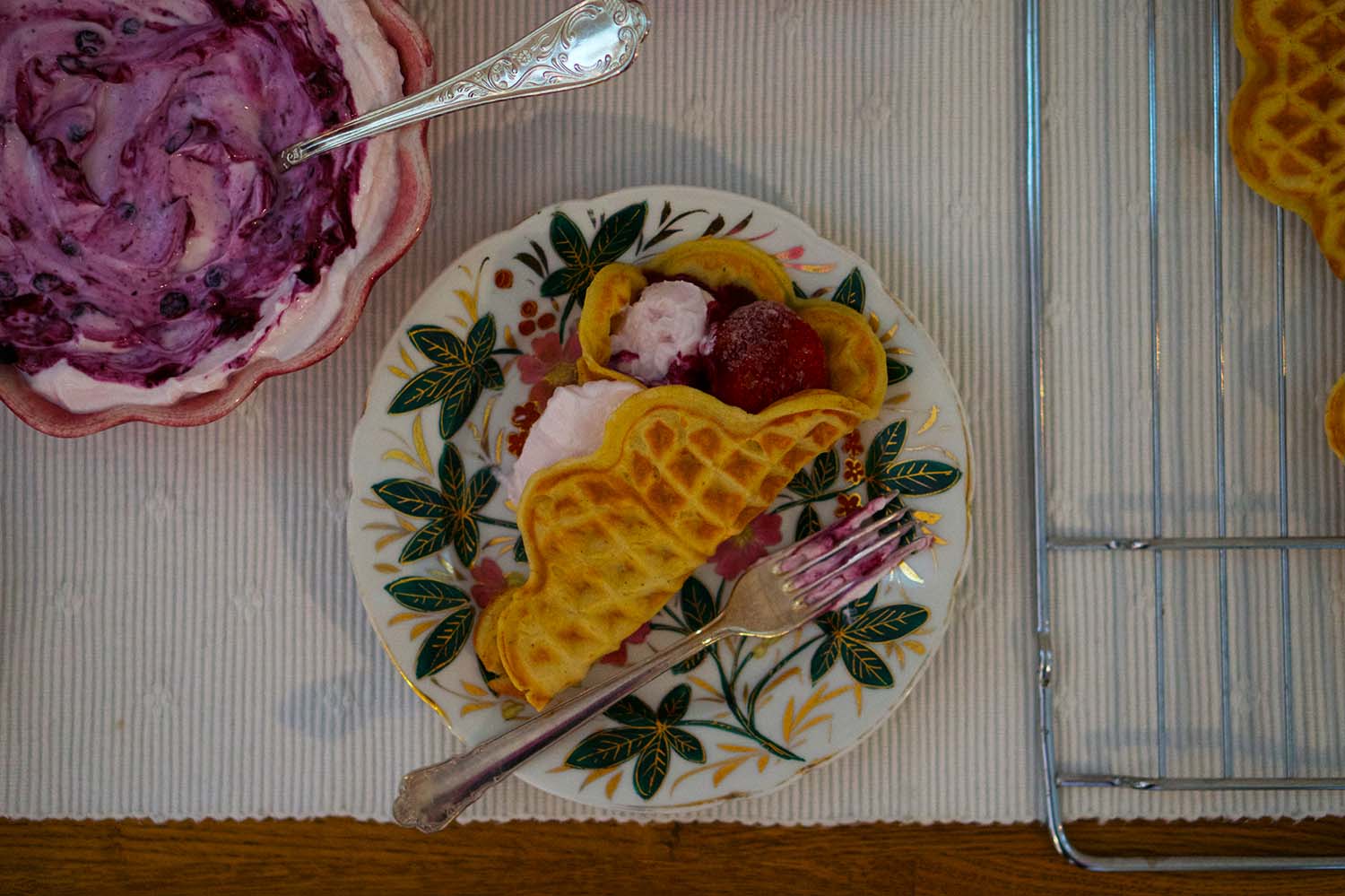 Mjuka våfflor som våffelwraps