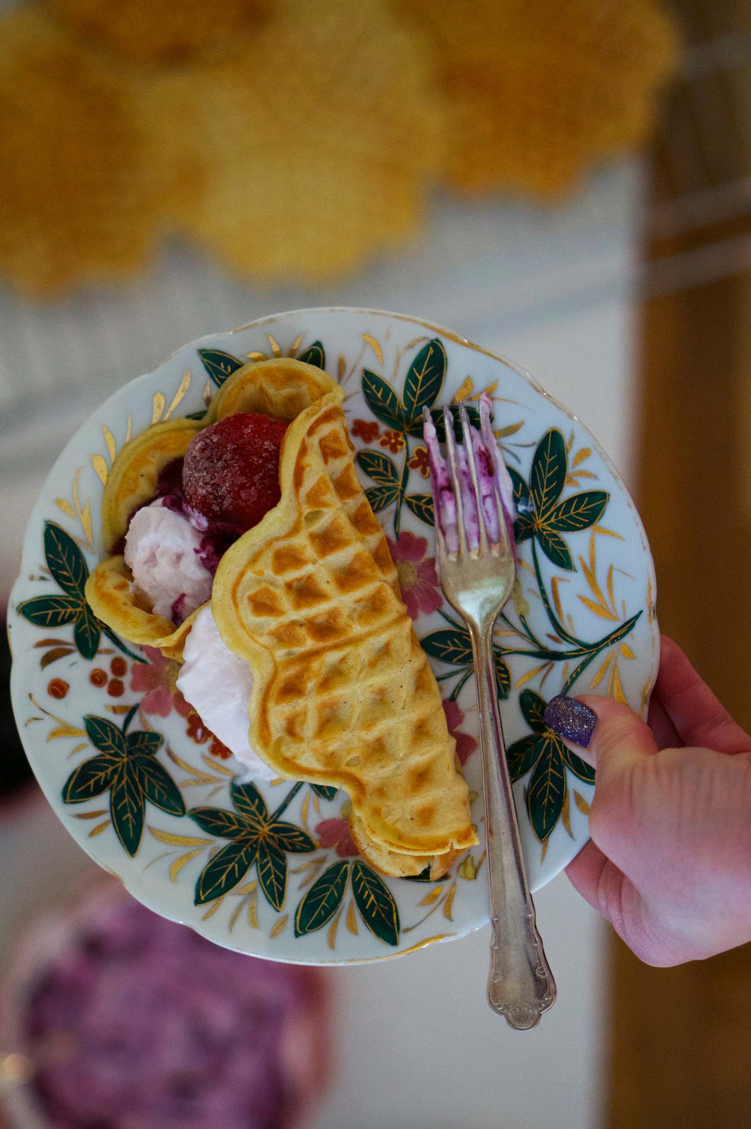 Mjuka våfflor som våffelwraps