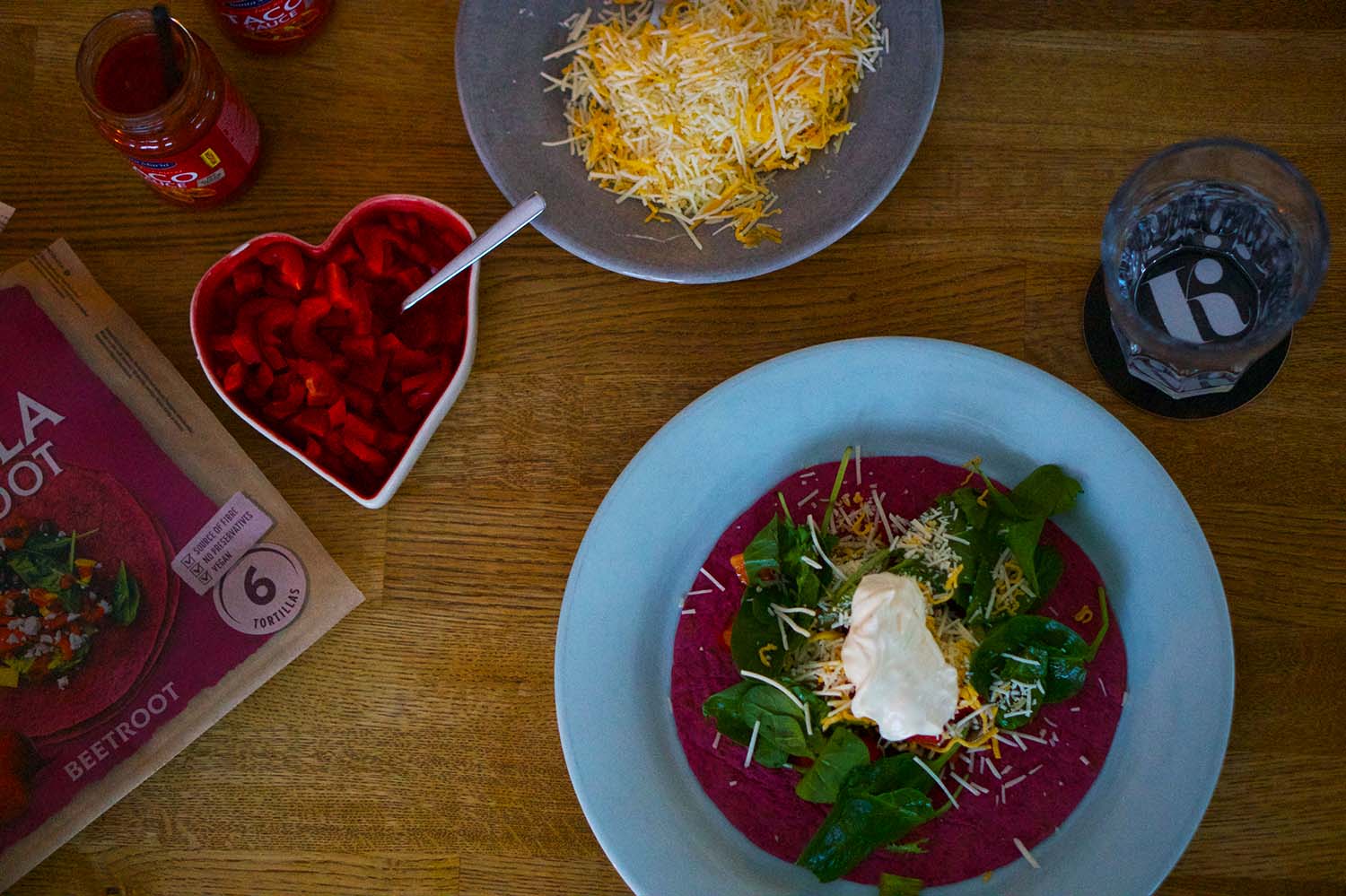 Tortilla med rödbeta