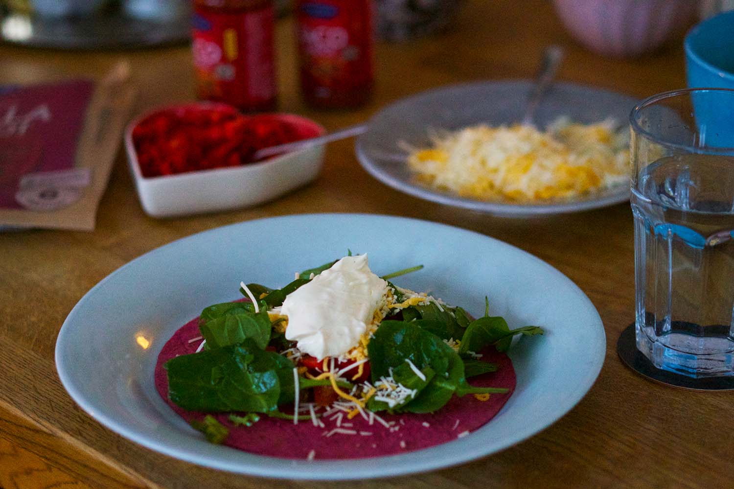 Tortilla med rödbeta