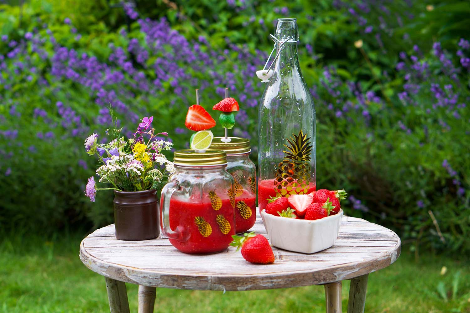 Jordgubbsslush recept