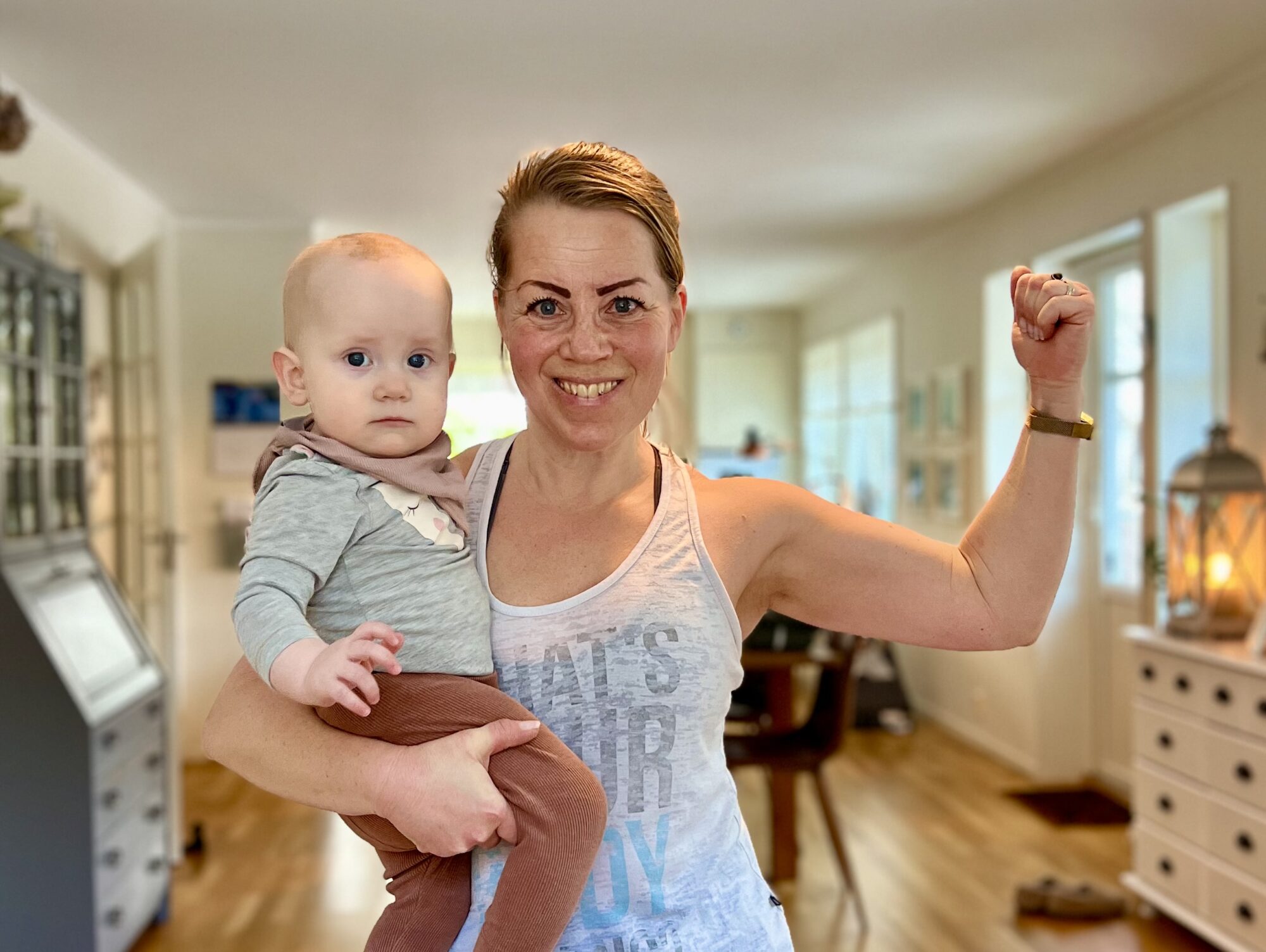 Mammaträning med bebis