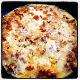 Kantarellomelett-2 - Trädgårdsmat och kantarellfråga