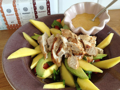 Mango-och-kycklingsallad-1 - Kyckling- och mangosallad