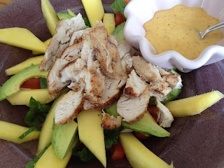 Mango-och-kycklingsallad-3 - Kyckling- och mangosallad