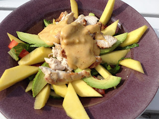 Mango-och-kycklingsallad-4 - Kyckling- och mangosallad