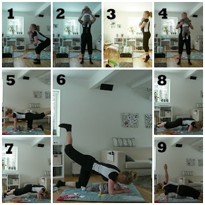 Traning-med-bebis-collage - Träning med bebis