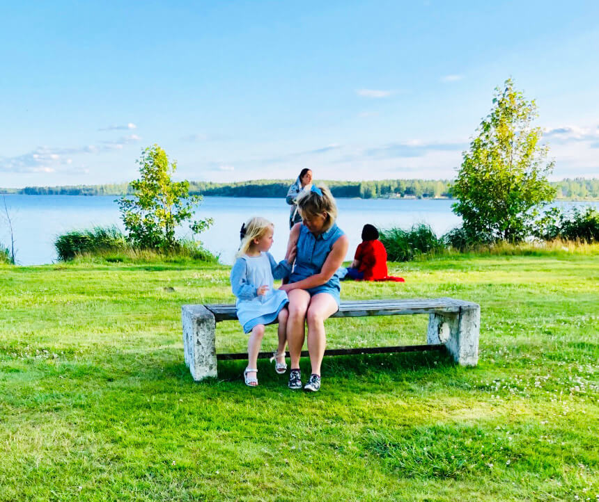 Aktiviteter på en camping i Hultsfred, Småland