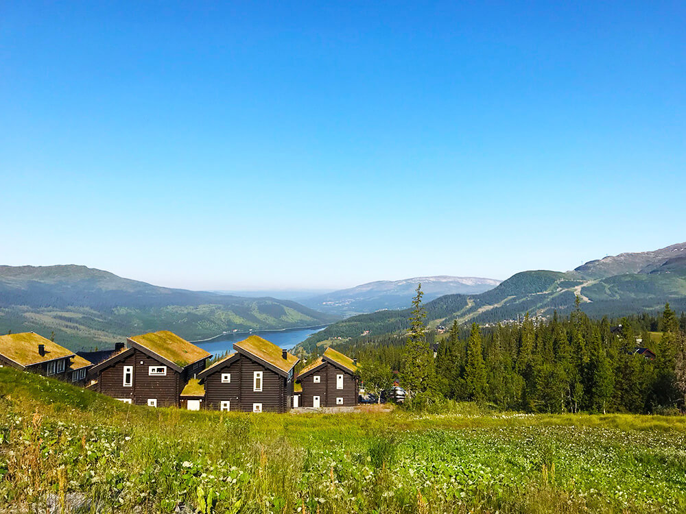 Åre, utsikt från berget i Björnen