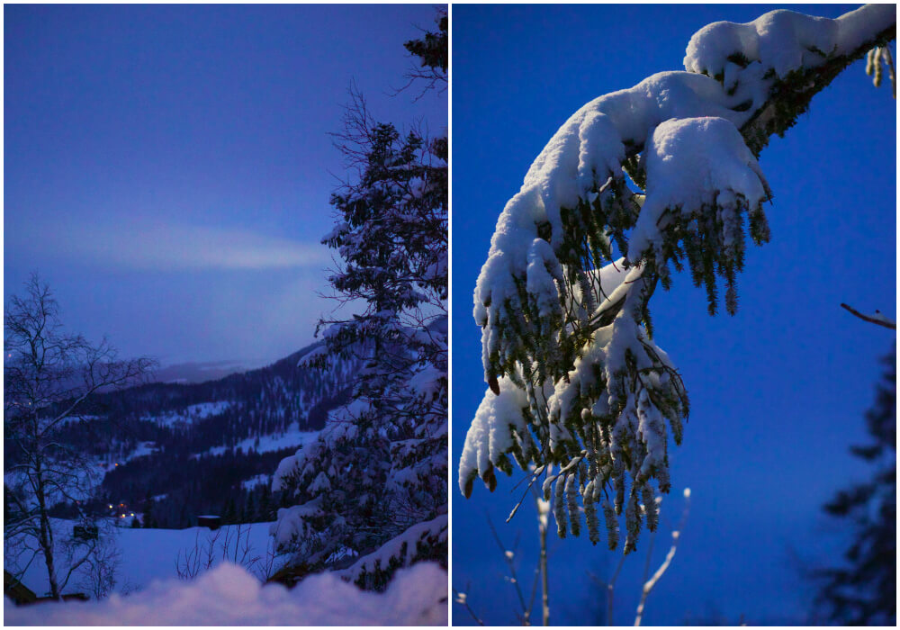 Åre Björnen en tidig vintermorgon