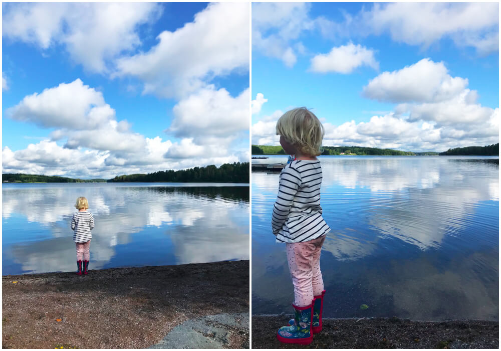 Årets sista dopp - i Lejondalssjön