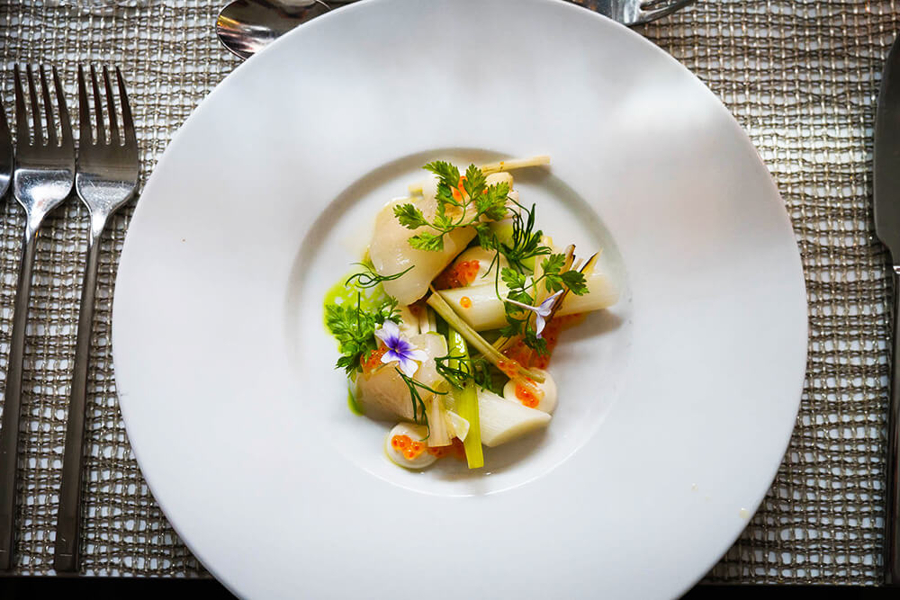 En finlunch med 4-rätters på Aveqia Stockholm