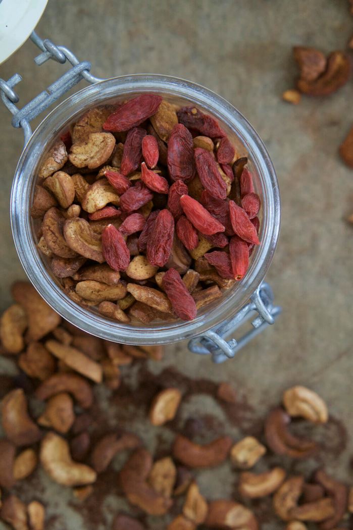 cashewnötter med kanel
