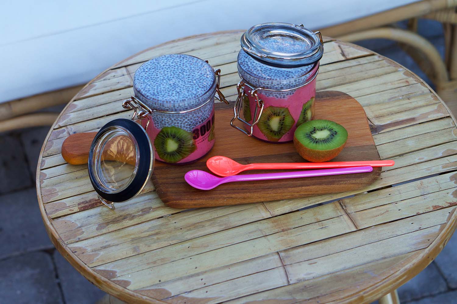 Chiapudding Smoothies med kiwi - recept