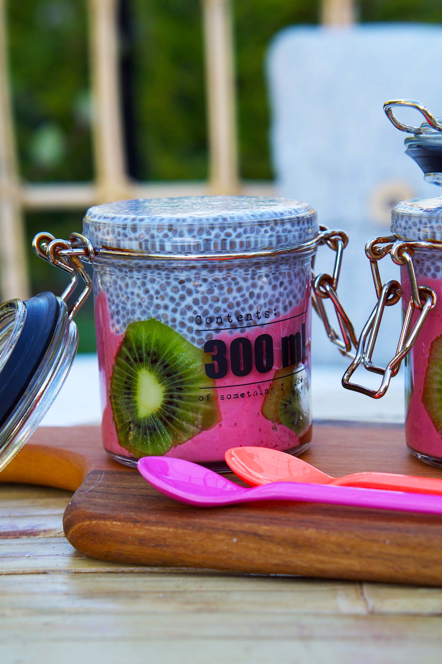 Chiapudding Smoothies med kiwi - recept