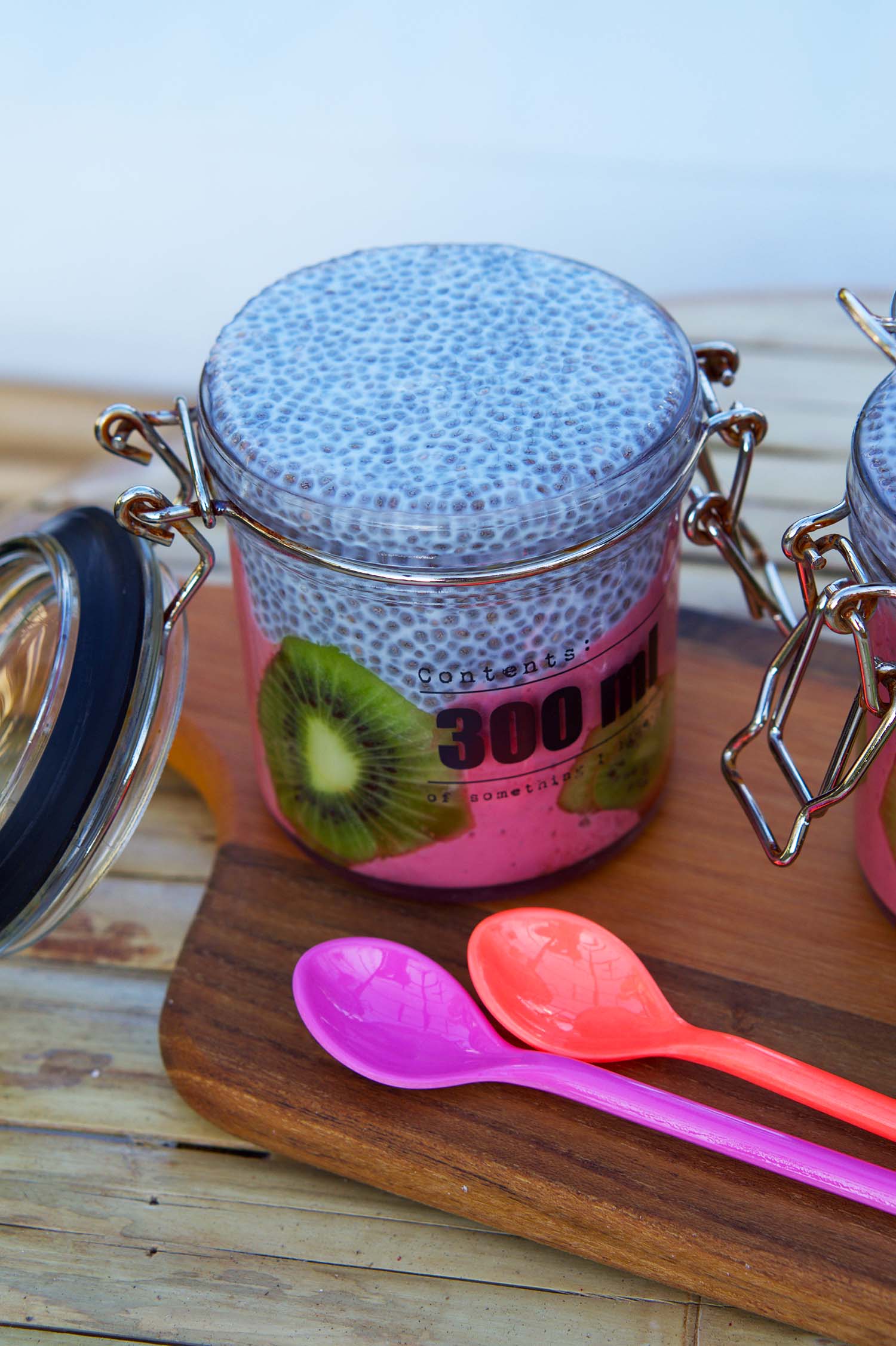 Chiapudding Smoothies med kiwi - recept