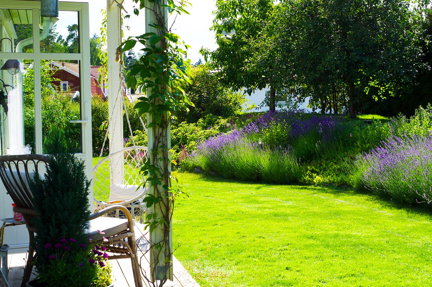 En semesterdag hemma - trädgården