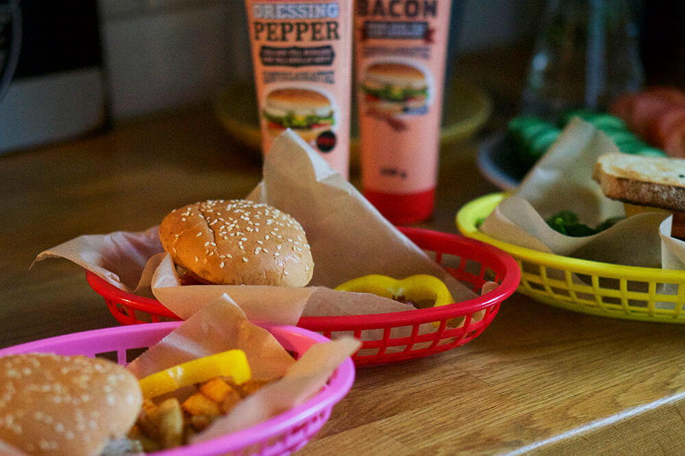 Hemlagade hamburgare