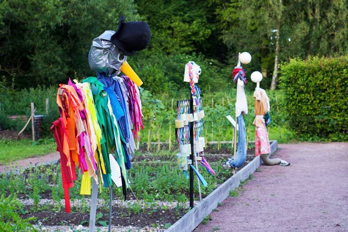 Blomsterträdgård vid Hovdala slott i Skåne