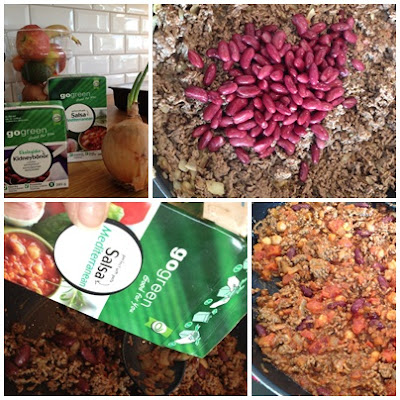 go-green-taco-och-kottfarssas - Maträtter med GoGreen's Ready-to-serve-bönor