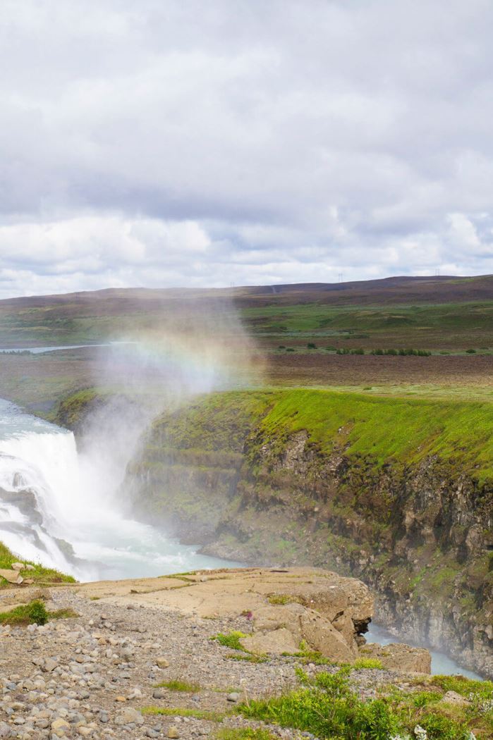 Gullfoss vattenfall på Island