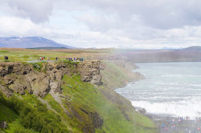 Gullfoss vattenfall på Island