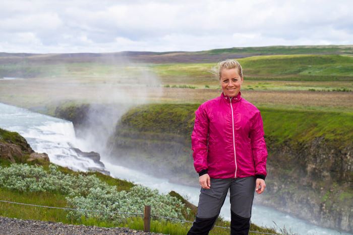 Gullfoss vattenfall på Island