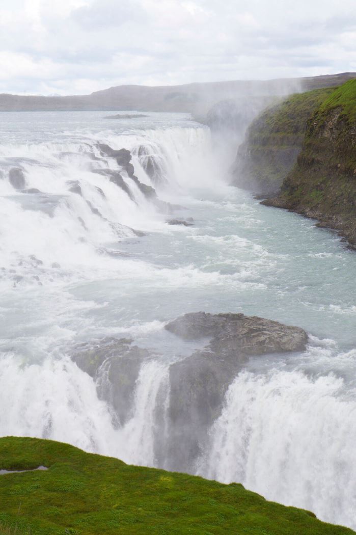 Gullfoss vattenfall på Island