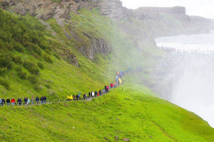 Gullfoss vattenfall på Island