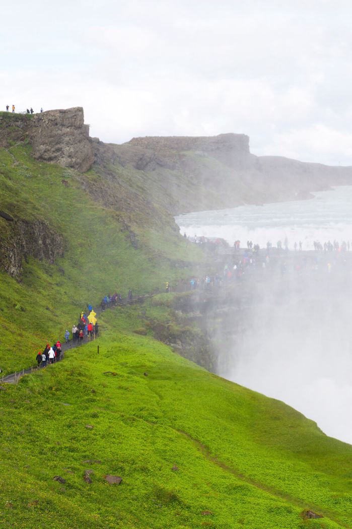 Gullfoss vattenfall på Island