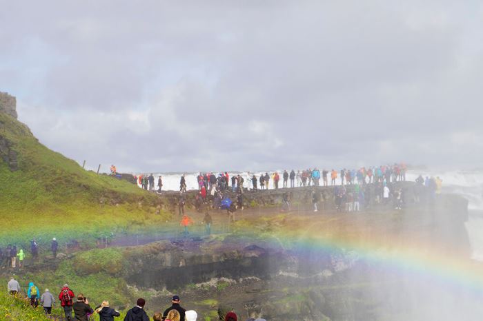 Gullfoss vattenfall på Island