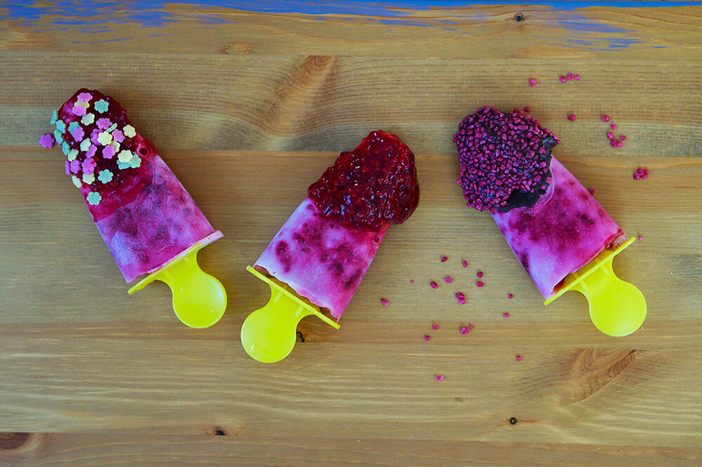 Hallonglass för barn - enkelt att göra själv