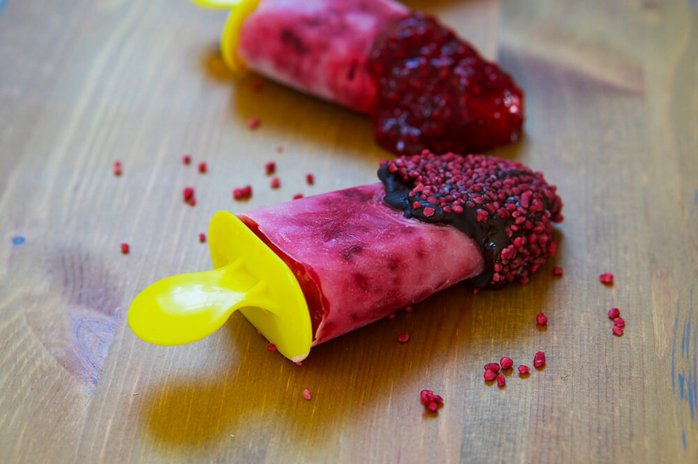 Hallonglass för barn - enkelt att göra själv