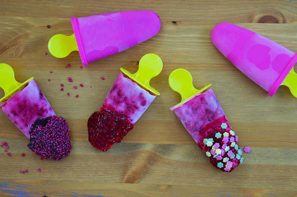 Hallonglass för barn - enkelt att göra själv