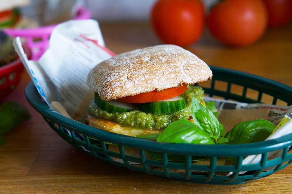 Hemmagjord halloumiburgare