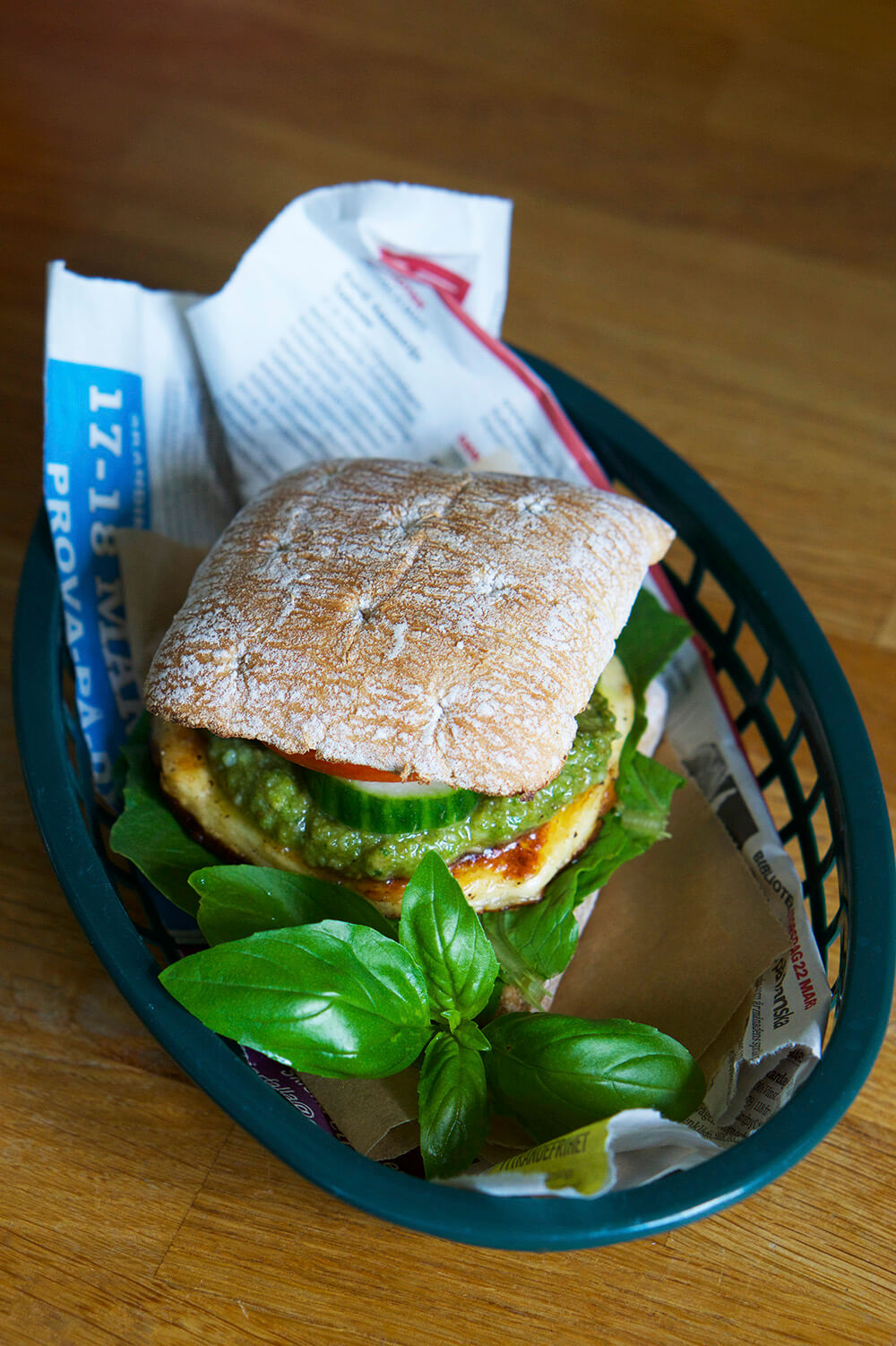 Hemmagjord halloumiburgare