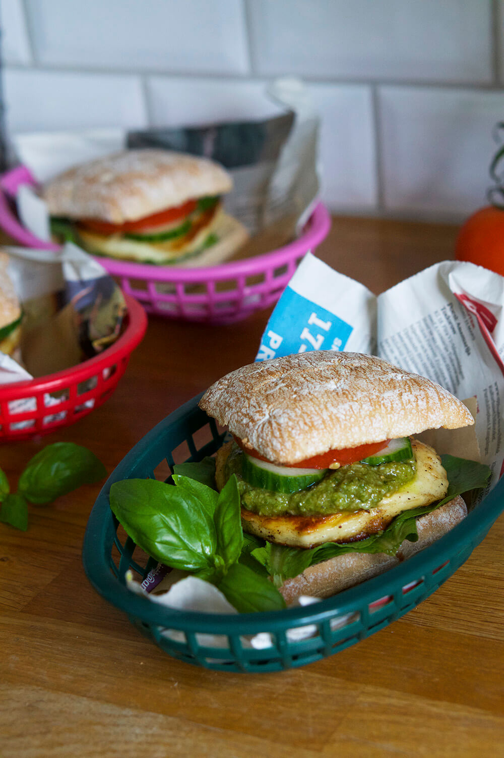 Hemmagjord halloumiburgare