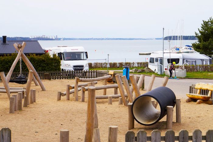 lekplats på camping