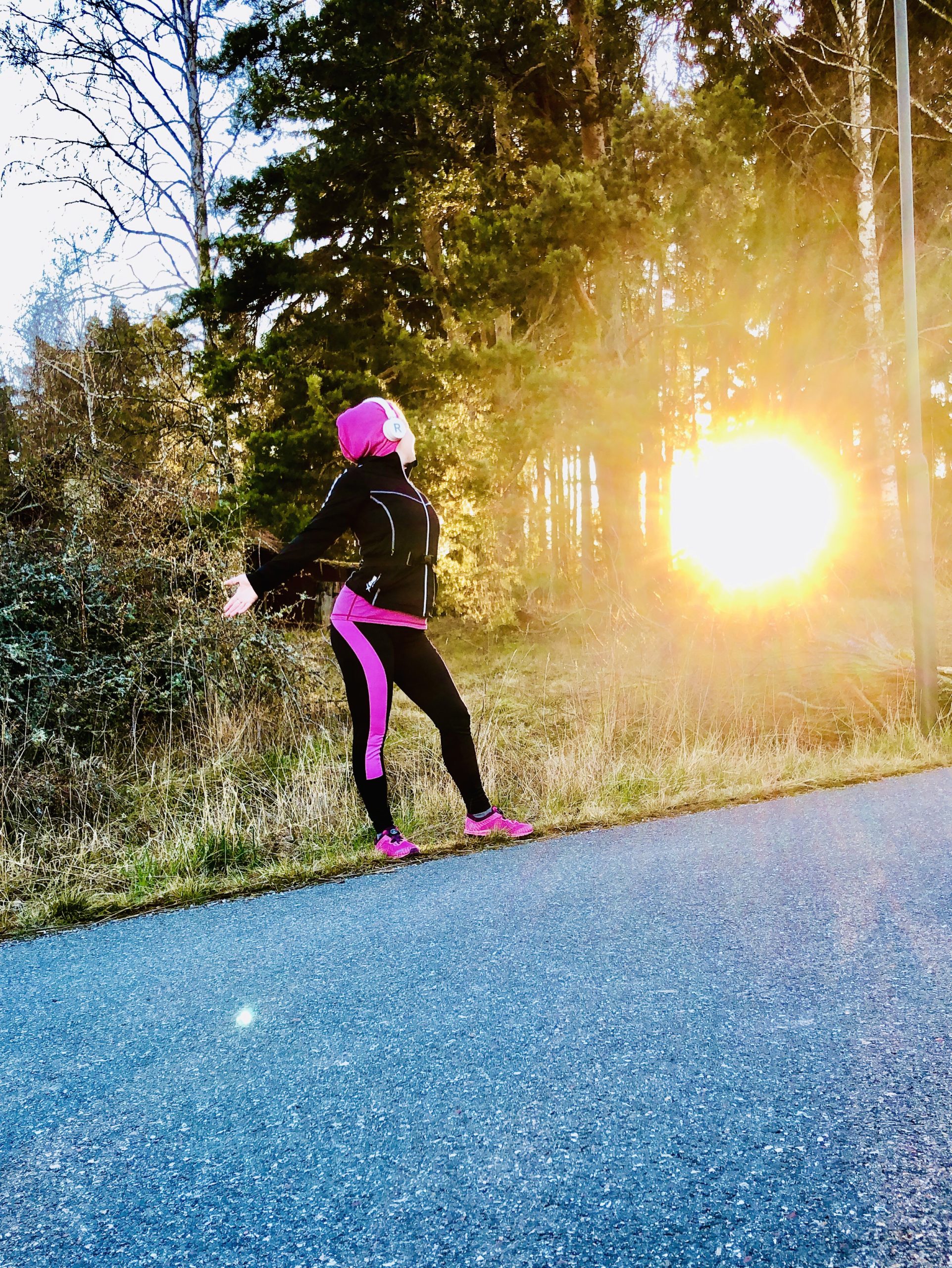 löpning tidig vårmorgon