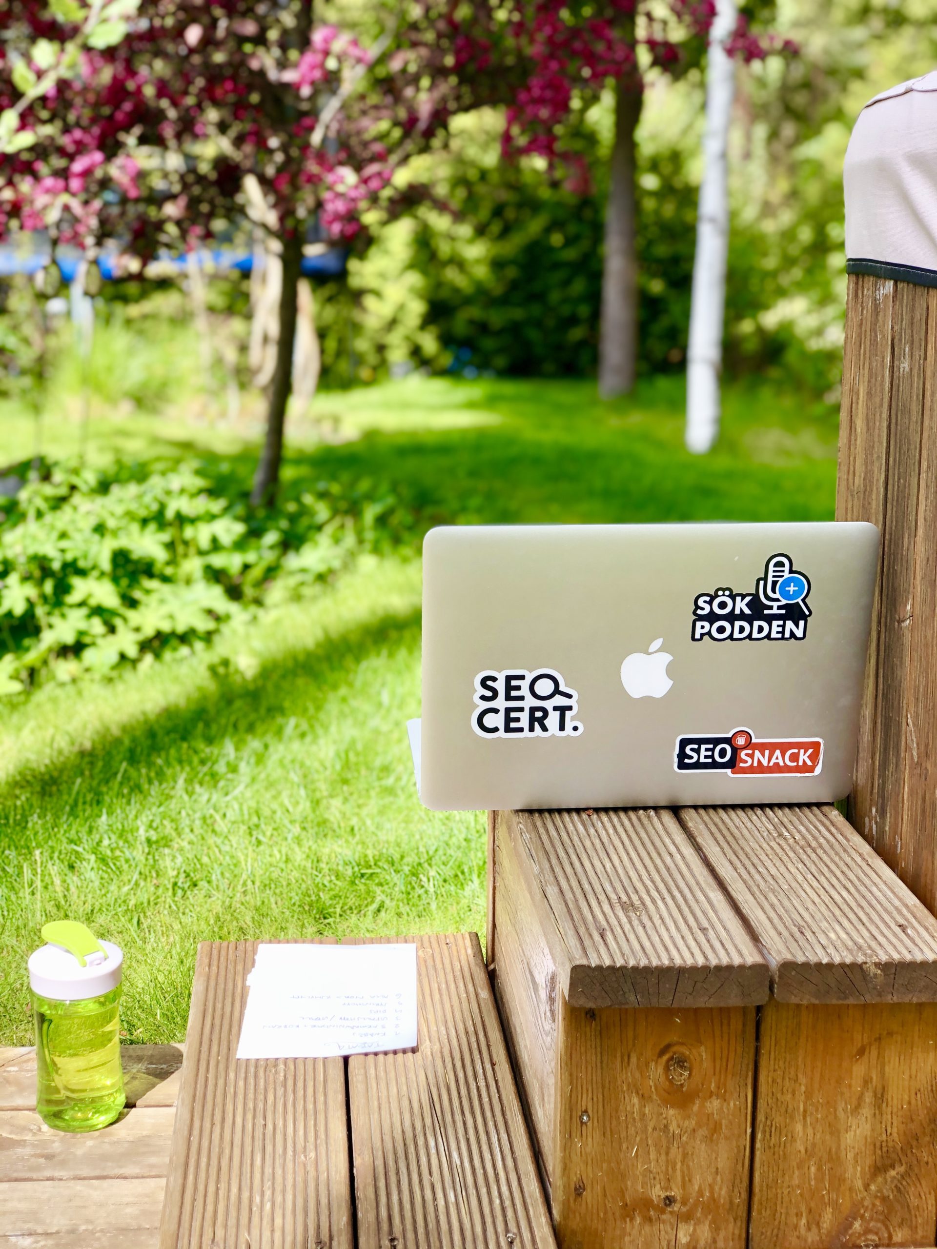 Träning framför purpurapeln