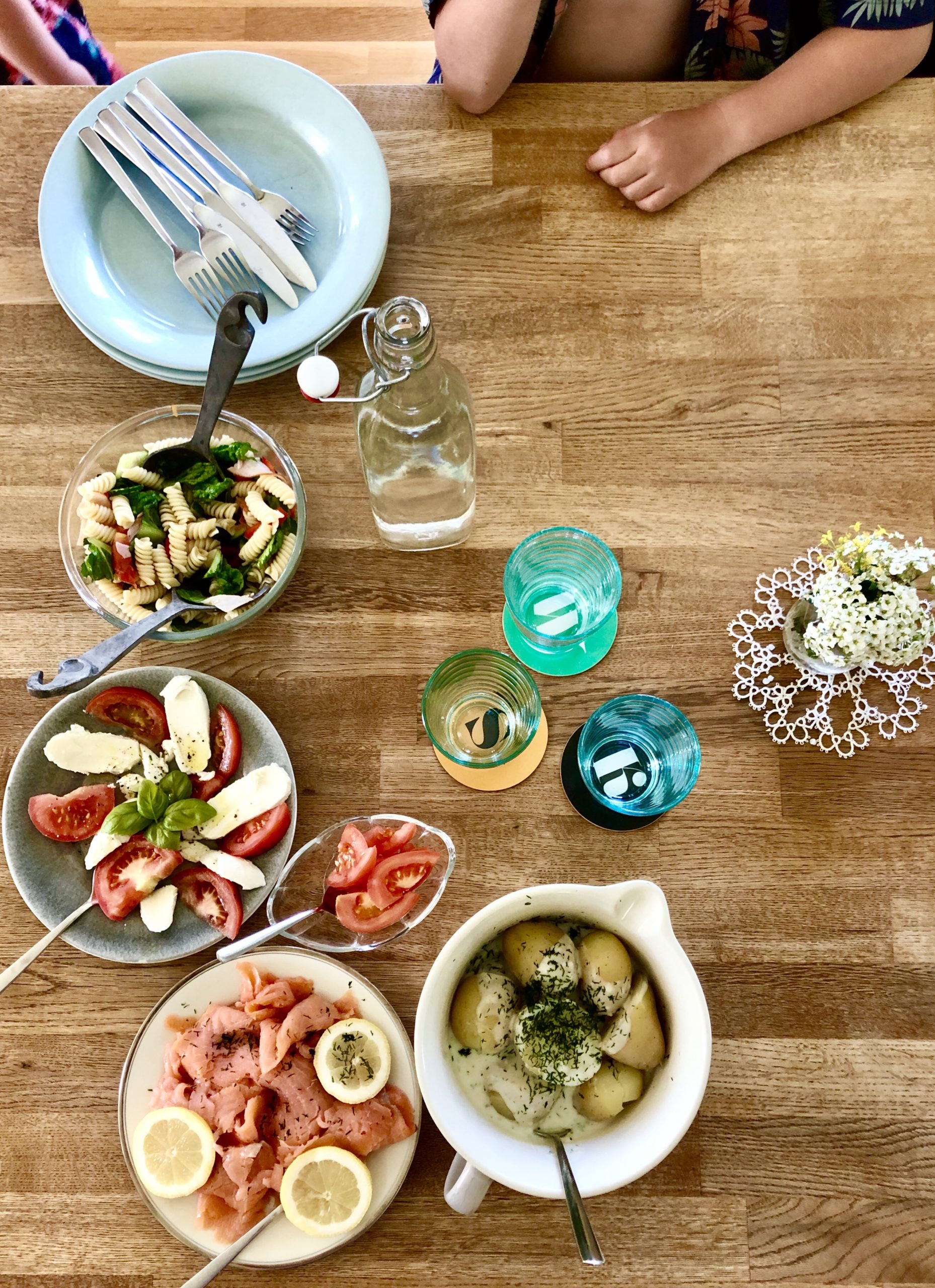 Enkel vardagsmat - Kallrökt lax och stuvad potatis