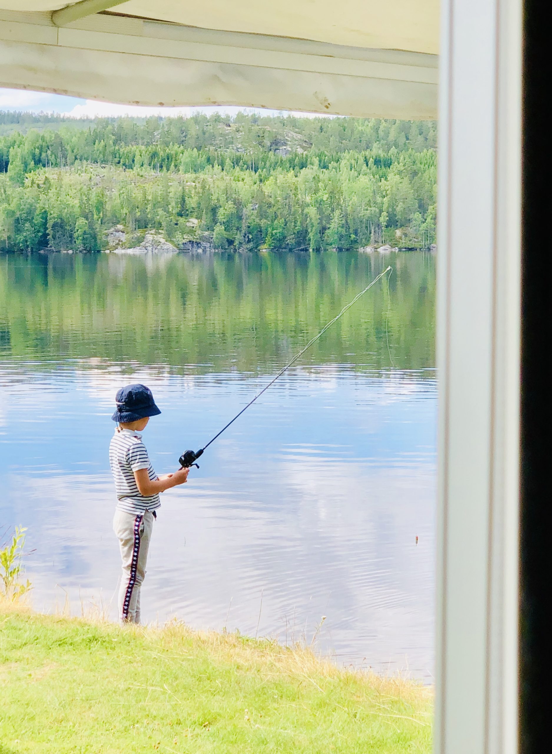 Kvällsfiske på sommaren